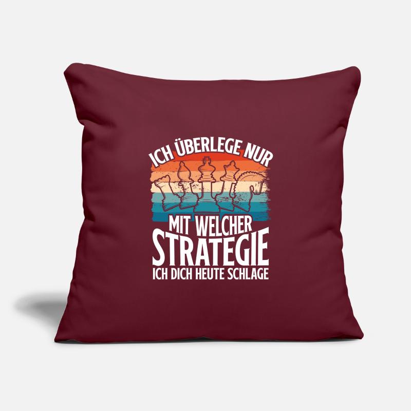 Chess Player Tactics Chess Pieces Chessboard Sofa pillowcase 17,3'' x 17,3'' (45 x 45 cm)