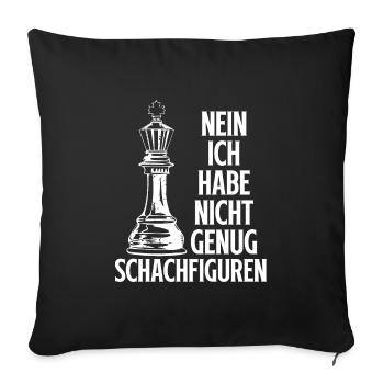 Chess Strategy Chess Player Board Game Chess - Sofa pillowcase 17,3'' x 17,3'' (45 x 45 cm) - black - Front