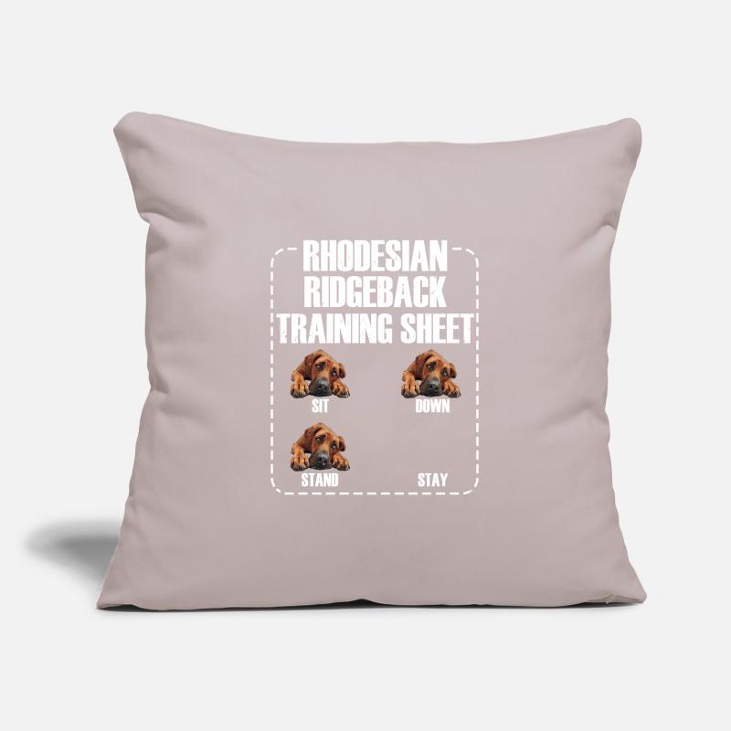RHODESIAN RIDGEBACK TRAINING SHEET Ridgeback Sofakissenbezug 45 x 45 cm