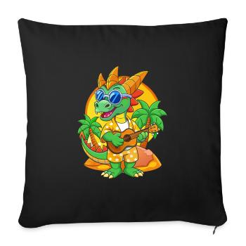 Funny Dragon Cartoon Summer Beach Sunglasses - Sofa pillowcase 17,3'' x 17,3'' (45 x 45 cm) - black - Front
