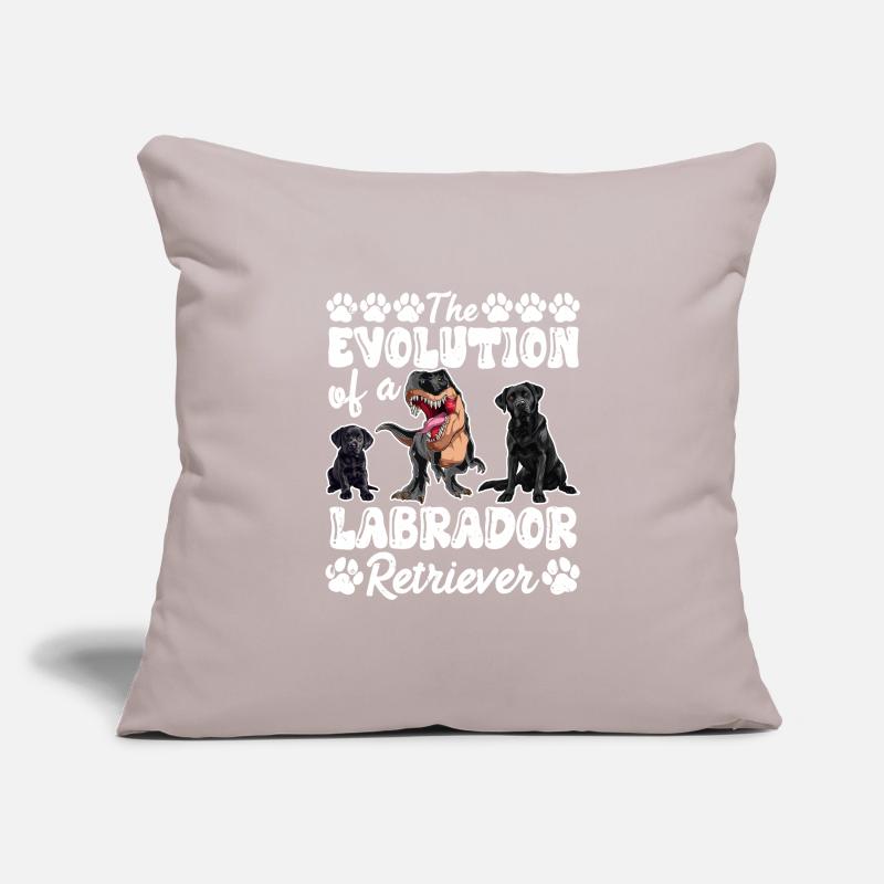 Hundebesitzer DIE EVOLUTION EINES LABRADOR Sofakissenbezug 45 x 45 cm