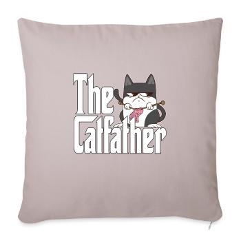Cat Dad The Catfather Crazy Cat Father Kitty Daddy - Sofa pillowcase 17,3'' x 17,3'' (45 x 45 cm) - light taupe - Front