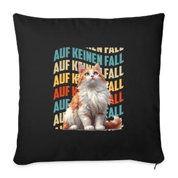 Turkish Van DEFINITELY NOT Funny Sture Turkish - Sofa pillowcase 17,3'' x 17,3'' (45 x 45 cm) - black - Front
