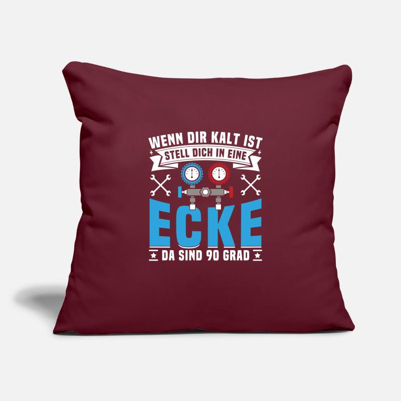 Refrigeration system for refrigeration technicians Plant mechanics Sofa pillowcase 17,3'' x 17,3'' (45 x 45 cm)