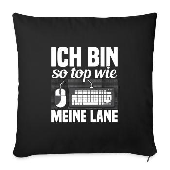 Gaming Gaming Headset Video Gamer Video Game Gamer - Sofa pillowcase 17,3'' x 17,3'' (45 x 45 cm) - black - Front