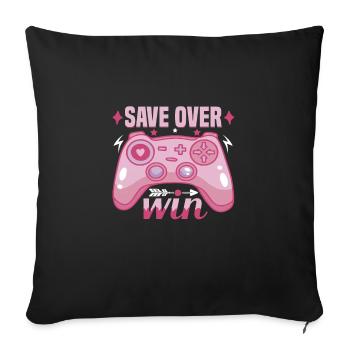 Gaming Headset PC Gaming Keyboard Video Game - Sofa pillowcase 17,3'' x 17,3'' (45 x 45 cm) - black - Front