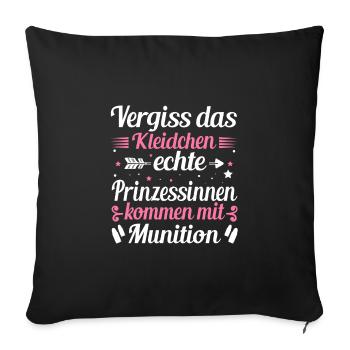 Club de tir sportif Tir Formation - Housse de coussin décorative 45 x 45 cm - noir - Devant