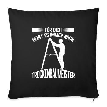 Drywall Master Tool Drywall Installer - Sofa pillowcase 17,3'' x 17,3'' (45 x 45 cm) - black - Front