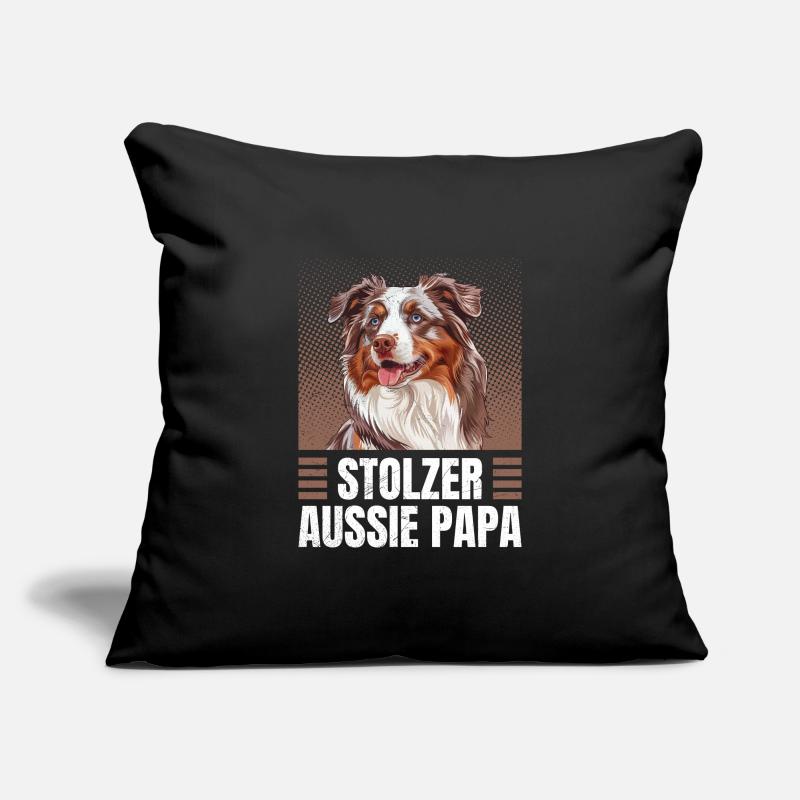 Australian Shepherd PROUD AUSSIE DAD Sofa pillowcase 17,3'' x 17,3'' (45 x 45 cm)