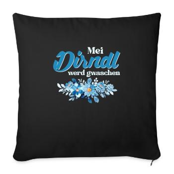 Dirndl Replacement Outfit MEI DIRNDL WERD GWASCH - Sofa pillowcase 17,3'' x 17,3'' (45 x 45 cm) - black - Front