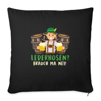 PANTALON EN CUIR ? CUSTOM MA NED Funny Munich - Housse de coussin décorative 45 x 45 cm - noir - Devant