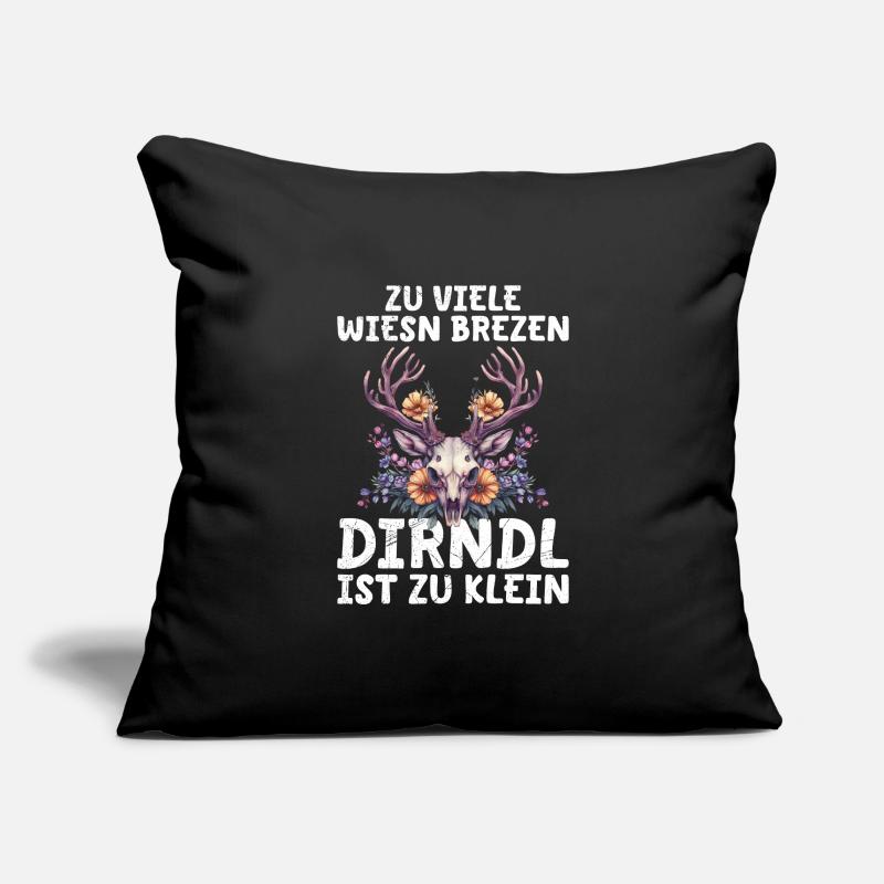 Mon dirndl ne convient plus au dirndl de remplacement Housse de coussin décorative 45 x 45 cm