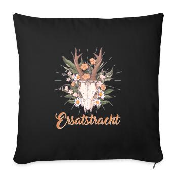 Münchner Volksfest ERSATZTRACHT Dirndl Trachten - Sofa pillowcase 17,3'' x 17,3'' (45 x 45 cm) - black - Front