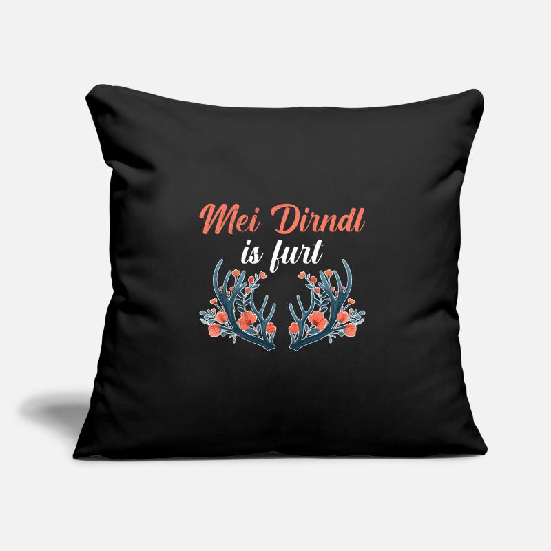 Today without Dirndl Replacement Dirndl Women Sofa pillowcase 17,3'' x 17,3'' (45 x 45 cm)