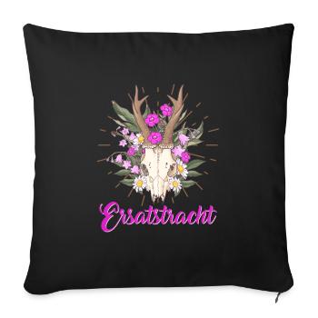 Münchner Volksfest ERSATZTRACHT Dirndl Trachten - Sofa pillowcase 17,3'' x 17,3'' (45 x 45 cm) - black - Front