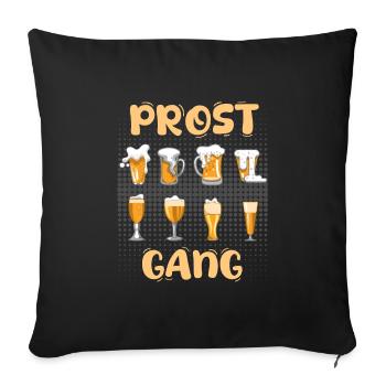 Cheers Gang Cheers Party Beer Drinkers - Sofa pillowcase 17,3'' x 17,3'' (45 x 45 cm) - black - Front