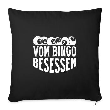 Bingo Players OBSESSED WITH BINGO Fun Bingo - Sofa pillowcase 17,3'' x 17,3'' (45 x 45 cm) - black - Front
