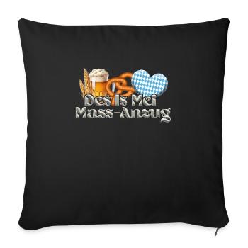 Munich Folk Festival DES IS MEI COSTUME SUR MESURE Drôle - Housse de coussin décorative 45 x 45 cm - noir - Devant