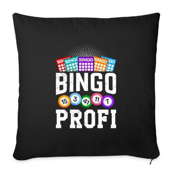 Bingo Player BINGO PRO Bingo Lovers - Sofa pillowcase 17,3'' x 17,3'' (45 x 45 cm) - black - Front