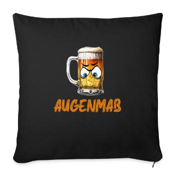 Munich Folk Festival AUGENMAẞ Funny Beer Tent - Sofa pillowcase 17,3'' x 17,3'' (45 x 45 cm) - black - Front