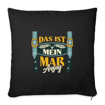 Münchner Volksfest MEI MASS-ANZUG Lustiges - Sofa pillowcase 17,3'' x 17,3'' (45 x 45 cm) - black - Front