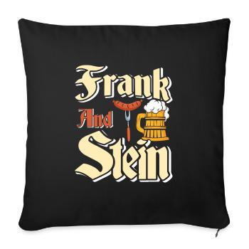 Munich Folk Festival FRANK AND STEIN Beer Tent - Sofa pillowcase 17,3'' x 17,3'' (45 x 45 cm) - black - Front