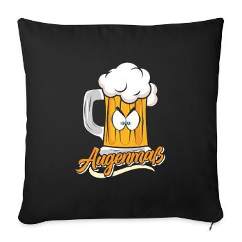Munich Folk Festival AUGENMAẞ Funny Beer Tent - Sofa pillowcase 17,3'' x 17,3'' (45 x 45 cm) - black - Front