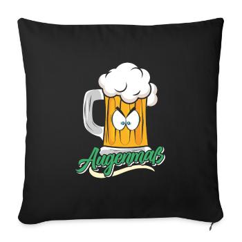 Munich Folk Festival AUGENMAẞ Funny Beer Tent - Sofa pillowcase 17,3'' x 17,3'' (45 x 45 cm) - black - Front