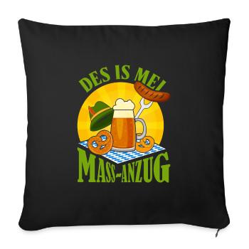 Münchner Volksfest MEI MASS-ANZUG Lustiges - Sofa pillowcase 17,3'' x 17,3'' (45 x 45 cm) - black - Front