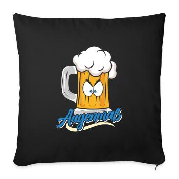 Munich Folk Festival AUGENMAẞ Funny Beer Tent - Sofa pillowcase 17,3'' x 17,3'' (45 x 45 cm) - black - Front
