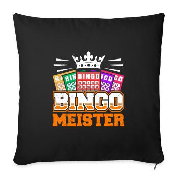 Bingo Players BINGO MASTER Bingo Lovers - Sofa pillowcase 17,3'' x 17,3'' (45 x 45 cm) - black - Front