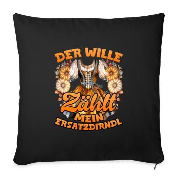 Festival folklorique de Munich LA VOLONTÉ COMPTE MON - Housse de coussin décorative 45 x 45 cm - noir - Devant
