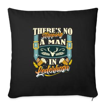Festival folklorique de Munich IL N’Y A PAS D’ARRÊT D’HOMME - Housse de coussin décorative 45 x 45 cm - noir - Devant
