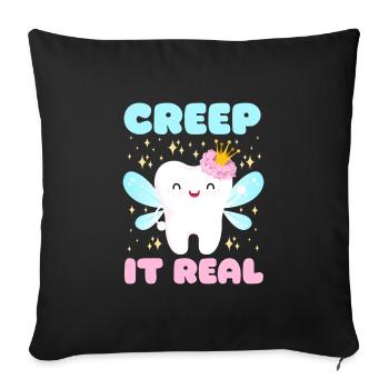 Costume d’Halloween CREEP IT REAL Drôle Halloween - Housse de coussin décorative 45 x 45 cm - noir - Devant