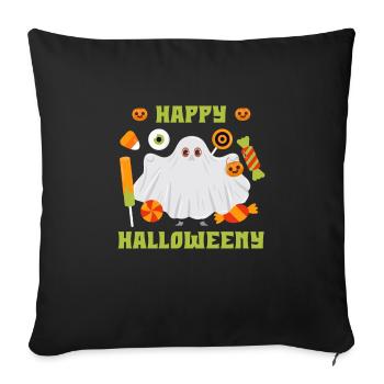 Halloween HAPPY HALLOWEEN Party Kids - Sofa pillowcase 17,3'' x 17,3'' (45 x 45 cm) - black - Front
