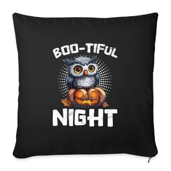 Costume d’Halloween Enfants BOO-TIFUL NIGHT CREEPY - Housse de coussin décorative 45 x 45 cm - noir - Devant