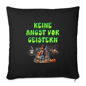 Halloween DON'T BE AFRAID OF GHOSTS Funny Kids - Sofa pillowcase 17,3'' x 17,3'' (45 x 45 cm) - black - Front
