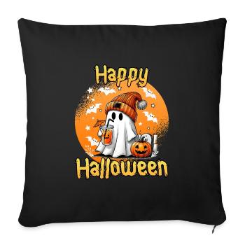HAPPY HALLOWEEN Funny Kids Halloween - Sofa pillowcase 17,3'' x 17,3'' (45 x 45 cm) - black - Front
