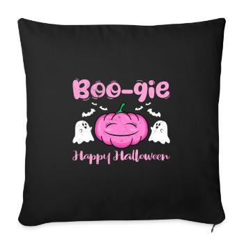 Halloween Party BOO-GIE HAPPY HALLOWEEN Horror - Sofa pillowcase 17,3'' x 17,3'' (45 x 45 cm) - black - Front