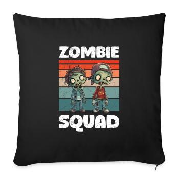 Halloween Costume Kids ZOMBIE TROOP Funny - Sofa pillowcase 17,3'' x 17,3'' (45 x 45 cm) - black - Front