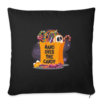 Costume d’Halloween Enfants REMETTRE LE BONBON Drôle - Housse de coussin décorative 45 x 45 cm - noir - Devant