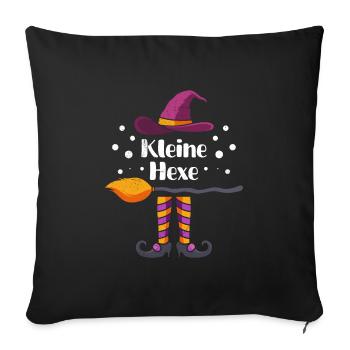 Halloween Costume Kids LITTLE WITCH Funny - Sofa pillowcase 17,3'' x 17,3'' (45 x 45 cm) - black - Front