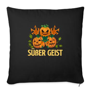 Halloween Kids SWEET SPIRIT Pumpkins Halloween - Sofa pillowcase 17,3'' x 17,3'' (45 x 45 cm) - black - Front