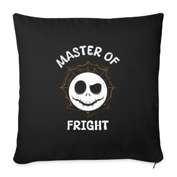 Halloween Costume Kids MASTER OF FRIGHT Funny - Sofa pillowcase 17,3'' x 17,3'' (45 x 45 cm) - black - Front