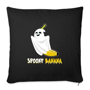 Halloween Costume Kids SPOOKY BANANA Funny - Sofa pillowcase 17,3'' x 17,3'' (45 x 45 cm) - black - Front