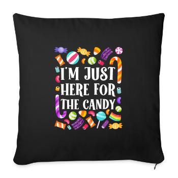 Halloween Kids IN SEARCH OF SWEETS - Sofa pillowcase 17,3'' x 17,3'' (45 x 45 cm) - black - Front