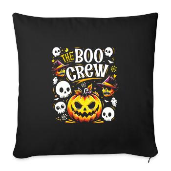 Halloween Costume Kids THE BOO CREW Fun - Sofa pillowcase 17,3'' x 17,3'' (45 x 45 cm) - black - Front