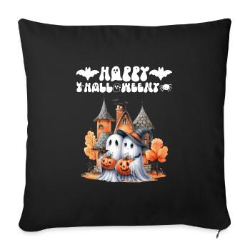 HAPPY HALLOWEEN Funny Kids Halloween - Sofa pillowcase 17,3'' x 17,3'' (45 x 45 cm) - black - Front