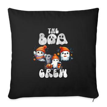 Halloween Costume Kids THE BOO CREW Fun - Sofa pillowcase 17,3'' x 17,3'' (45 x 45 cm) - black - Front