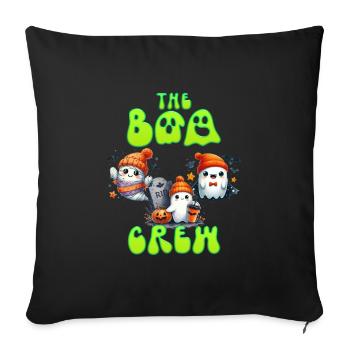 Halloween Costume Kids THE BOO CREW Fun - Sofa pillowcase 17,3'' x 17,3'' (45 x 45 cm) - black - Front